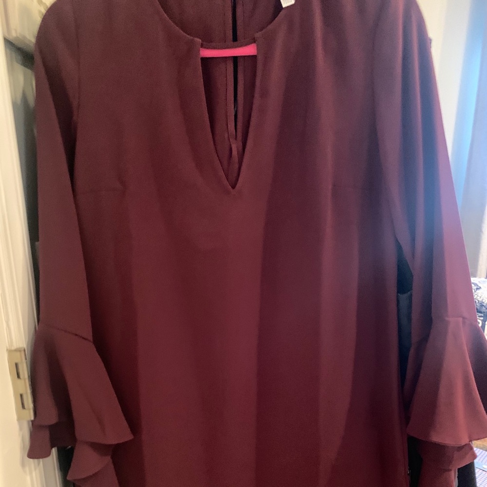 Leith Dress burgundy
